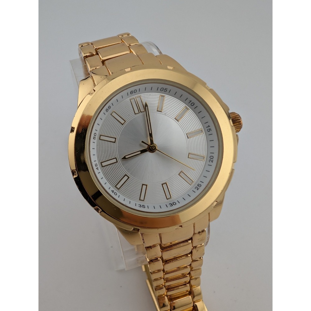 Forever 21 Women's Watch 38mm Gold Case 7.5" Band- New Battery